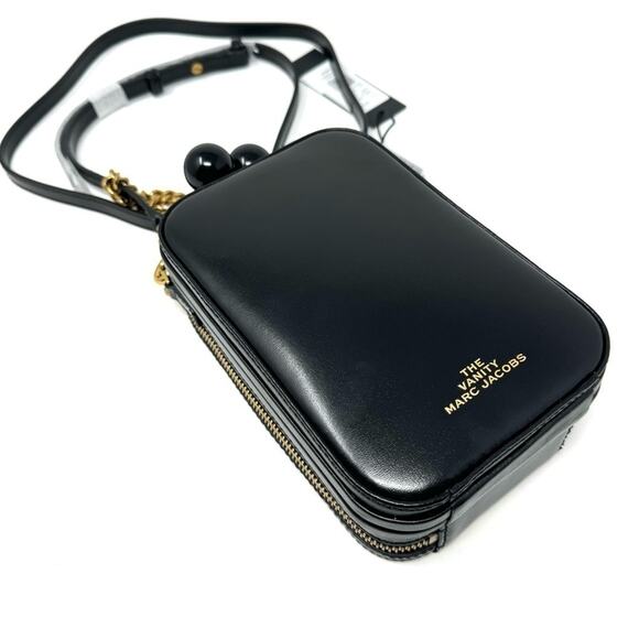 Marc Jacobs Rare Black Vanity Leather Crossbody Bag NWT - Picture 7 of 10
